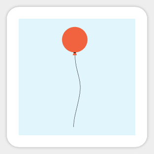 Red balloon Sticker